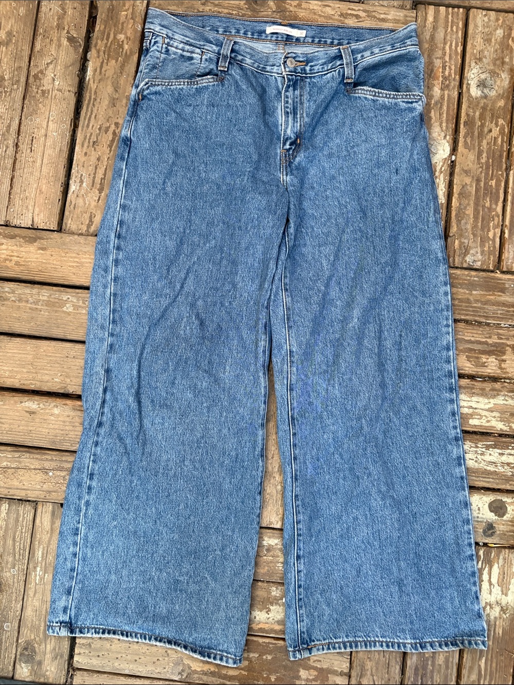 Levi's Wide Leg Flare Jeans - Blue Denim